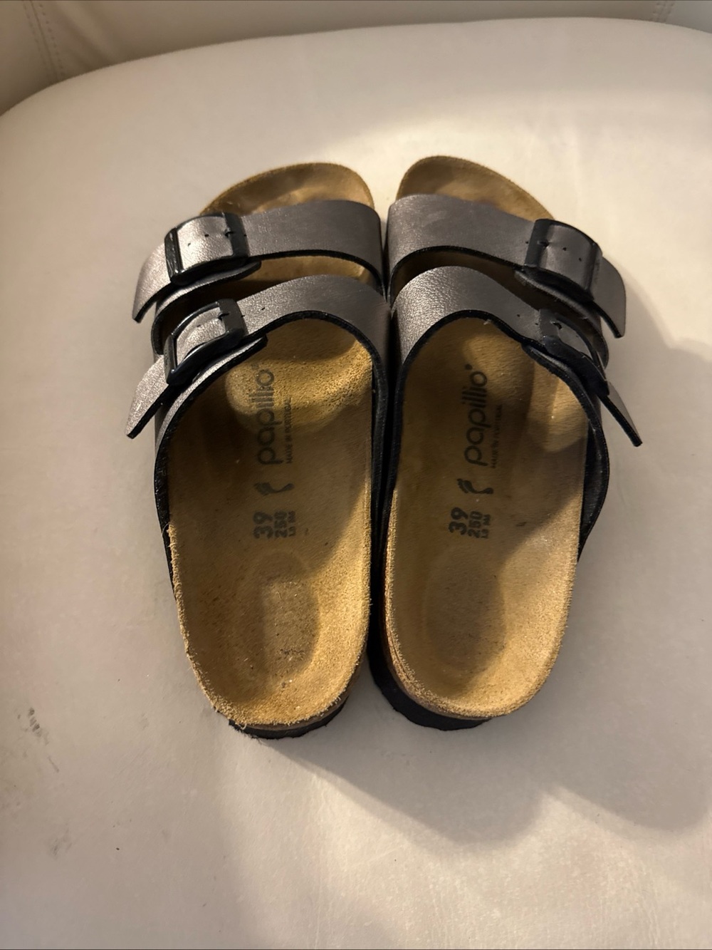 Birkenstock Papillio Metallic Bronze 2 Strap  Sandals Mens 6 Womens 8 EU 39 s7